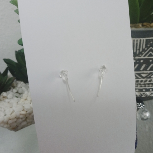 Galaxy glitter dangle resin earrings - Picture 6 of 8